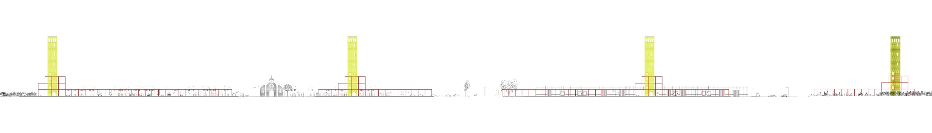Long elevation drawing of the Metropolitan Circuit