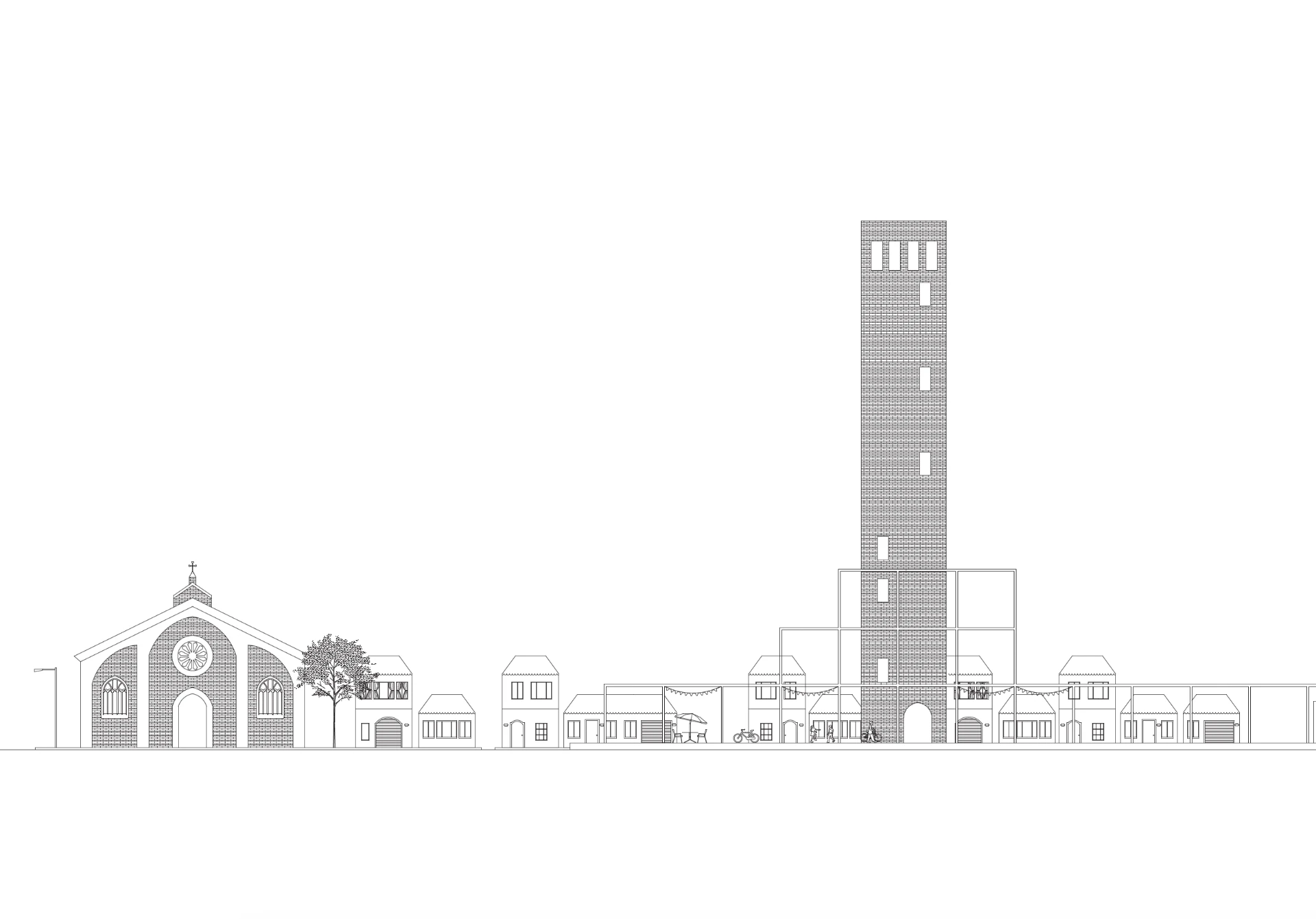 Vidgulfo Metropolitan Circuit village elevation drawing