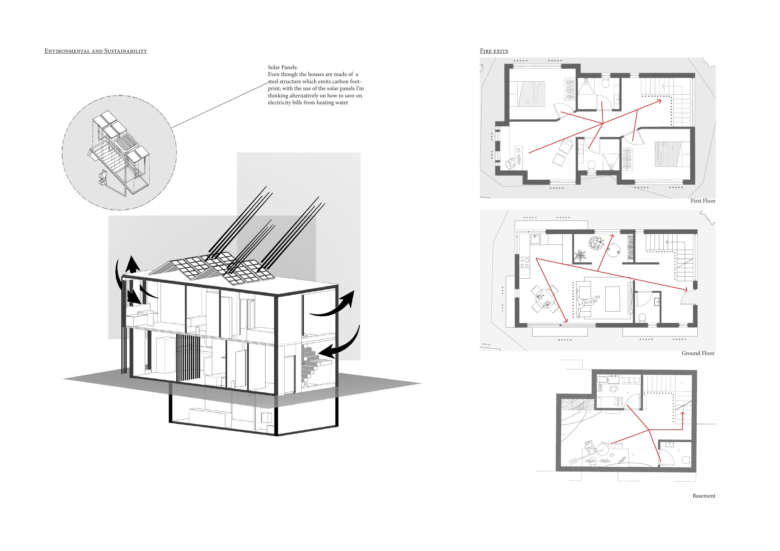 Environmental and sustainability strategy sheet for the Hackney housing